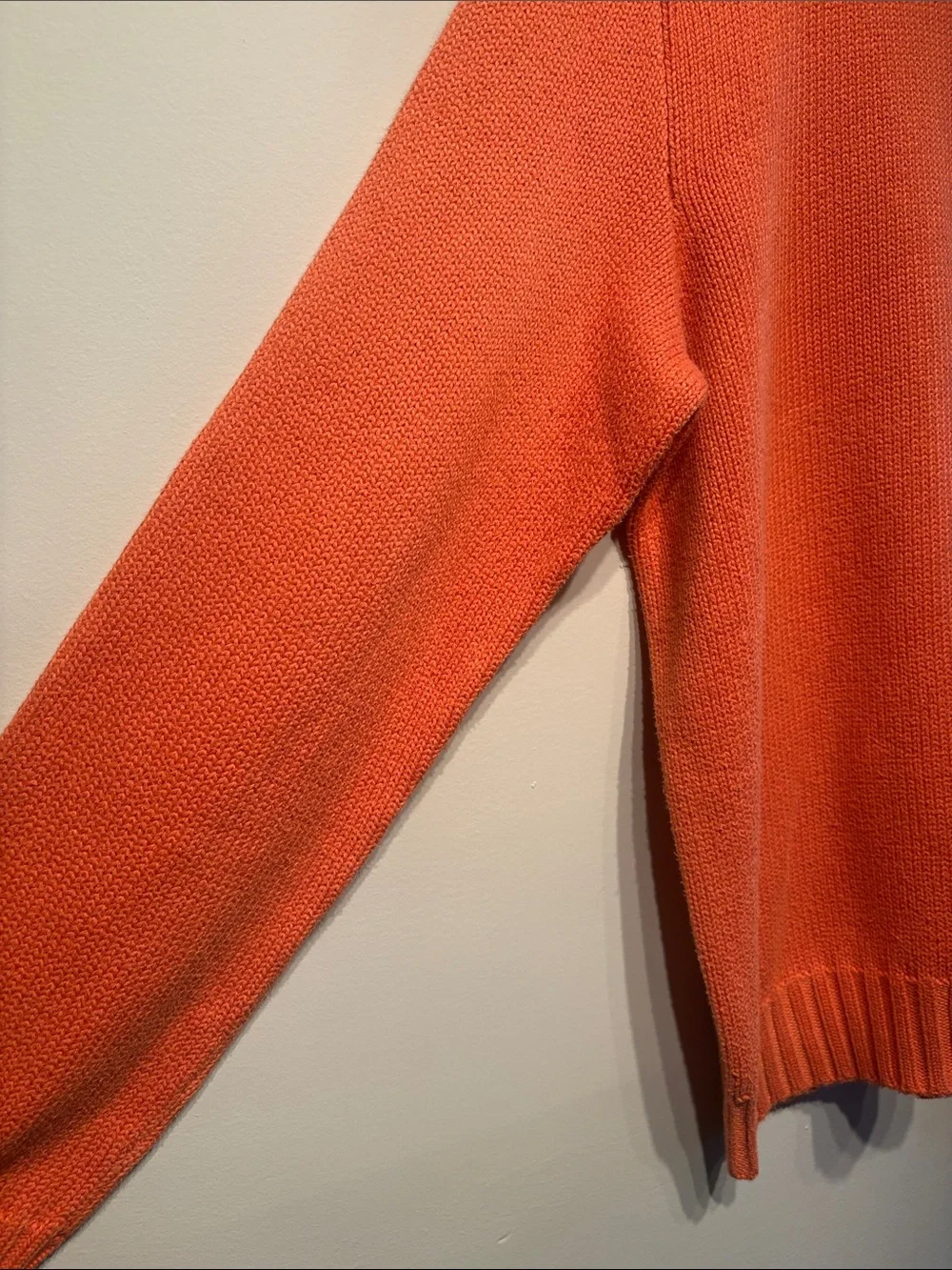 Polo by Ralph Lauren Coral-Orange Crewneck Sweater